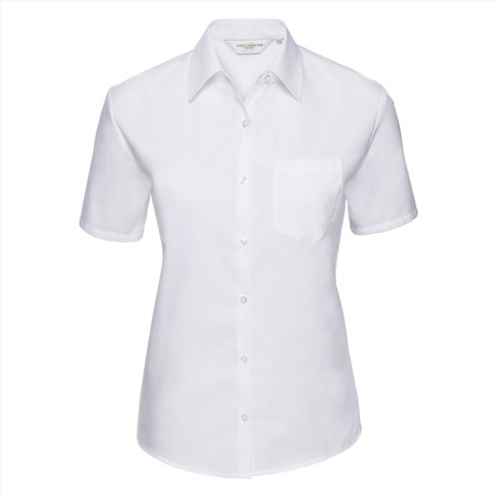 Russell Ladies SS Clas. Pure Cotton Poplin Shirt