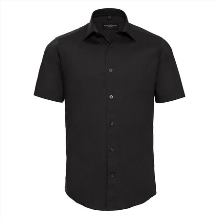 Russell Men Shortsleeve Fitted Stretch Shirt