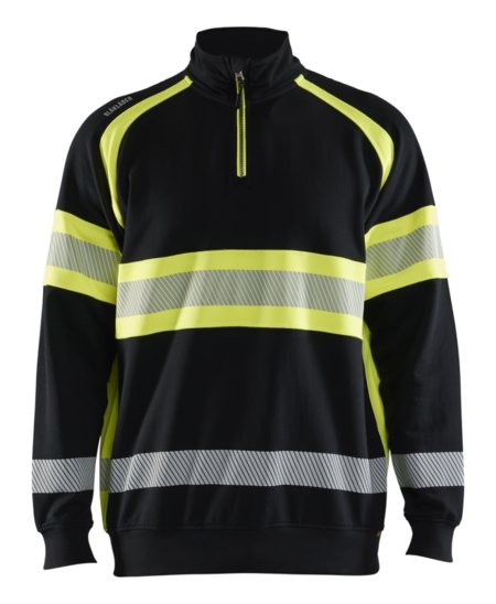 Blåkläder High-Vis Sweater 35531158 Zwart/High-Vis Geel