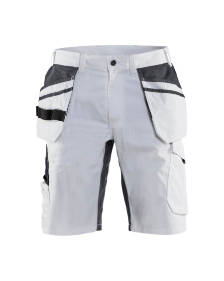 Blaklader Schildersshort met stretch 10991330 Wit/Donkergrijs