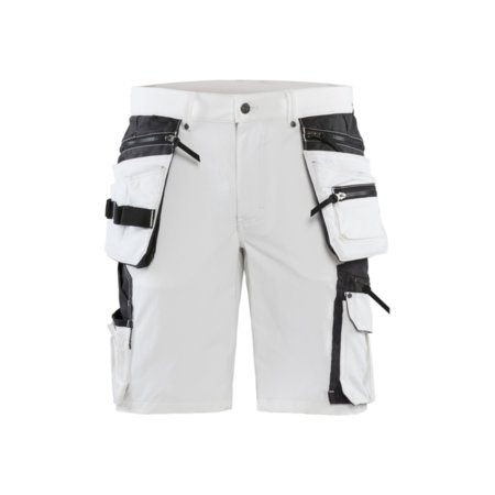 Blaklader Schildersshort met 4-weg stretch 10881645 Wit/Donkergrijs