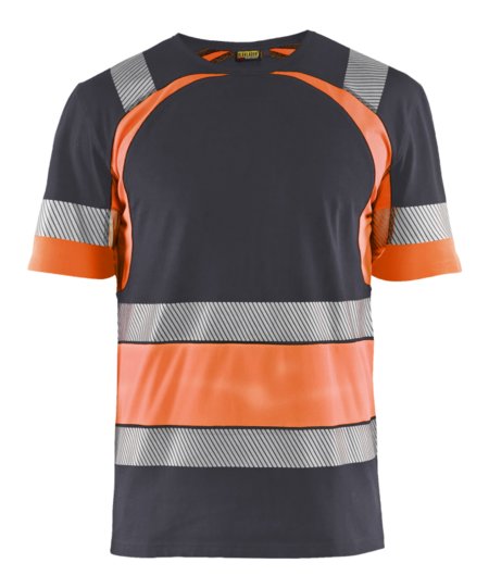 Blåkläder T-Shirt High-Vis 34211030 Medium Grijs/ High-Vis Oranje