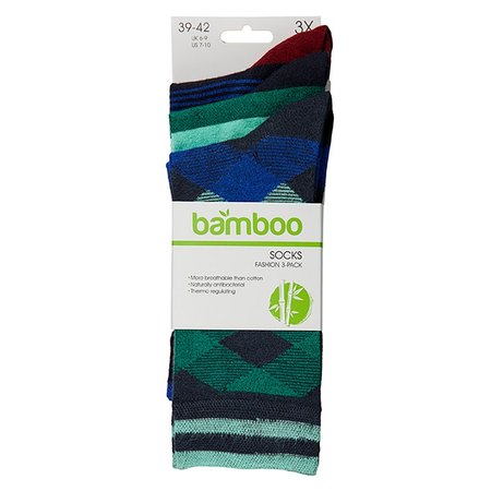 Bamboo Fashion Mannen Sokken 3-Pack 000121472002
