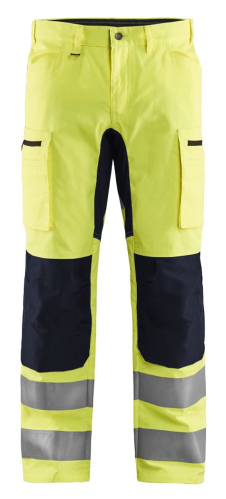 Blåkläder High-Vis broek met stretch 15851811 High-Vis Geel/Zwart