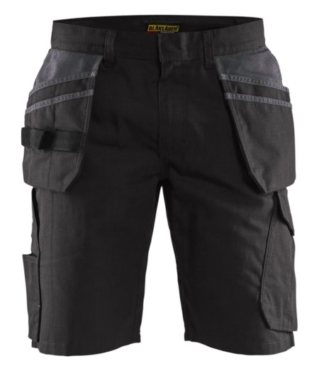 Blåkläder Service short met spijkerzakken 14941330 Zwart/Donkergrijs