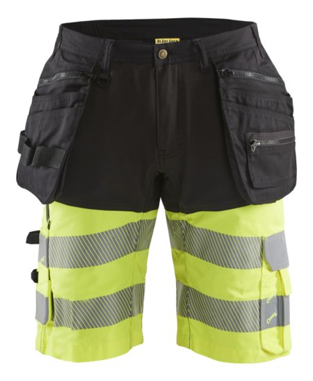 Blåkläder High-Vis short 15961811 Zwart/High-Vis Geel