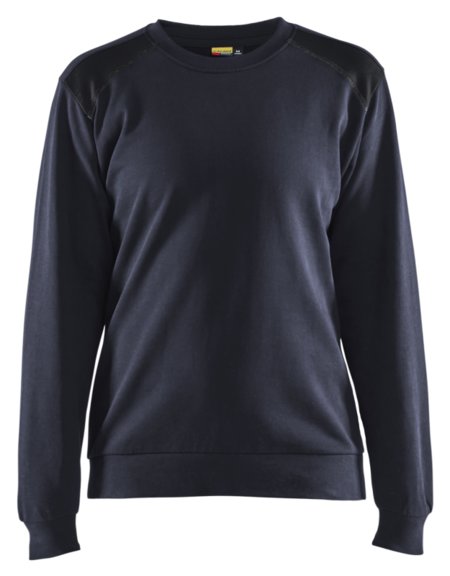 Blåkläder Sweatshirt bicolour Dames 34081158 Donker marineblauw/Zwart