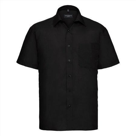 Russell Men Shortsleeve Clas. Polycot. Poplin Shirt