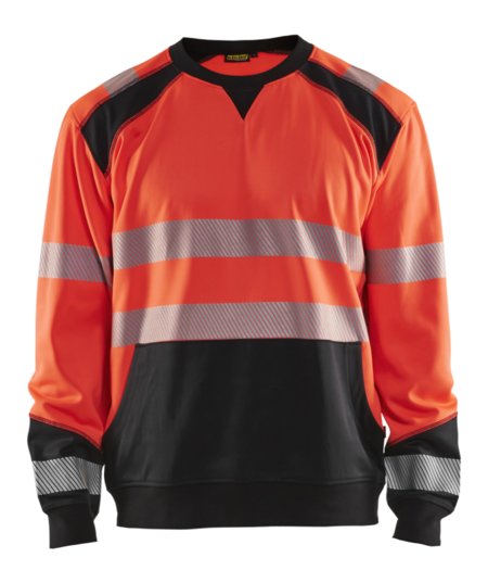 Blåkläder Sweatshirt High-Vis 35412528 High-Vis Rood/Zwart