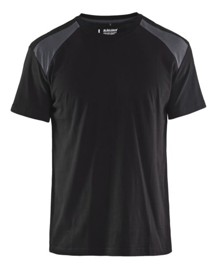 Blåkläder T-Shirt bicolour 33791042 Zwart/Medium grijs