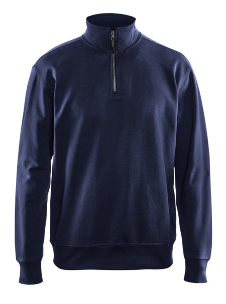 Blåkläder Sweatshirt met halve rits 33691158 Marineblauw