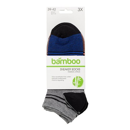 Bamboo Basic Mannen Sneakersocks 3-Pack 000121474001