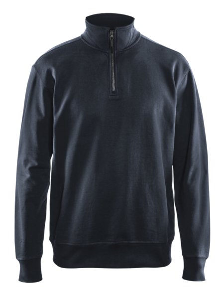 Blåkläder Sweatshirt met halve rits 33691158 Donker marineblauw