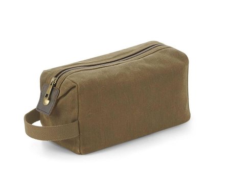 QUADRA - HERITAGE WAXED CANVAS WASH BAG