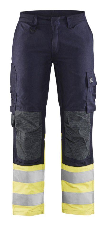 Blåkläder Multinorm Dames Werkbroek Inherent 71881512 Marine/High-Vis Geel