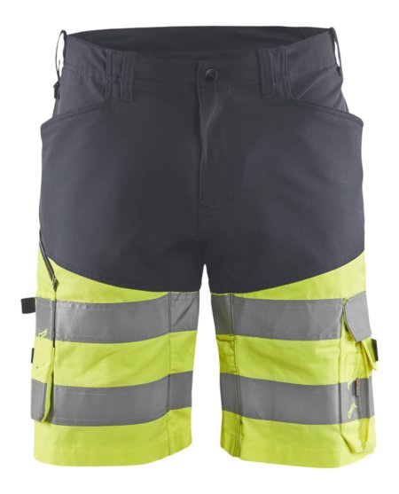 Blåkläder Short met stretch High-Vis 15411811 Medium Grijs/High-Vis Geel