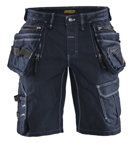 Blåkläder Short denim stretch X1900 19921141 Marineblauw/Zwart