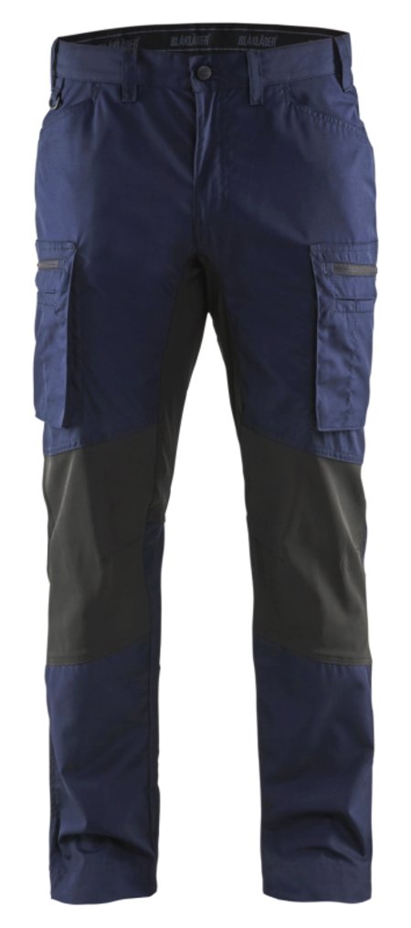 Blåkläder Service werkbroek met stretch 14591845 Marineblauw/Zwart