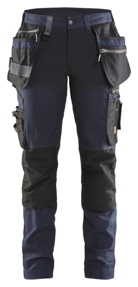 Blåkläder Dames werkbroek met stretch 71151343 Donker marineblauw/Zwart