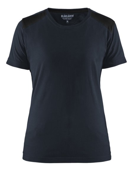 Blåkläder Dames T-Shirt 34791042 Donker marineblauw/Zwart