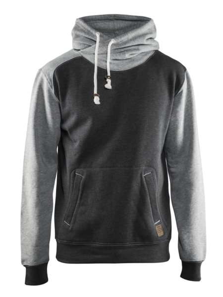 Blåkläder Hooded Sweatshirt 33991157 Zwart melange/Grijs