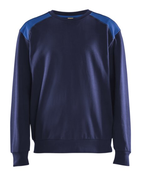 Blåkläder Sweatshirt bicolour 35801158 Marineblauw/Korenblauw