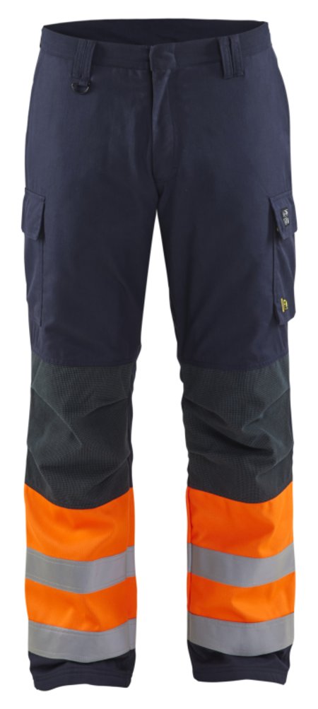 Blåkläder Multinorm winterwerkbroek 18691513 Marineblauw/Oranje