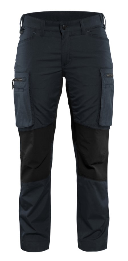 Blåkläder Dames Service werkbroek Stretch 71591845 Donker marineblauw/Zwart