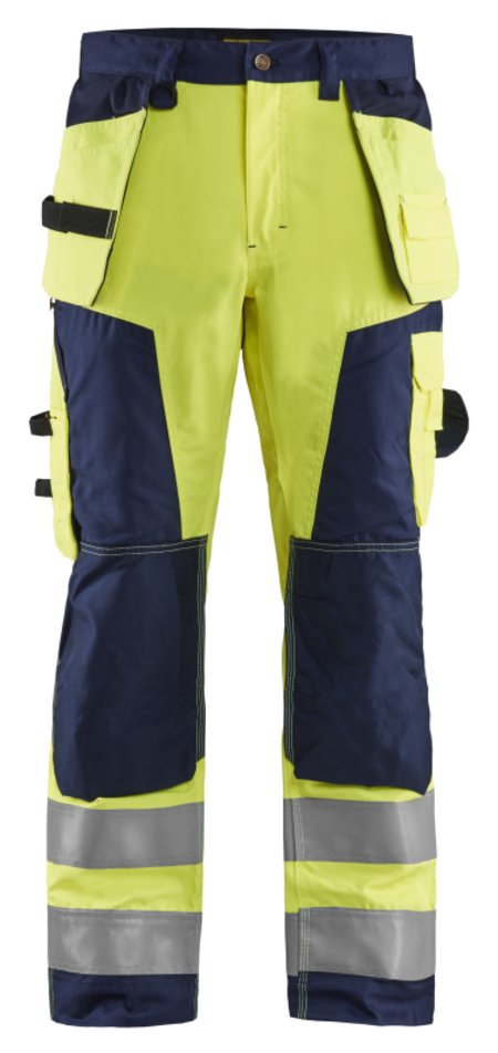 Blåkläder Werkbroek High-Vis 15681811 High-Vis Geel/Marineblauw