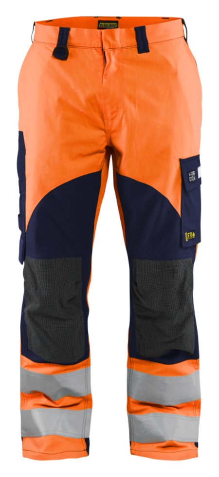 Blåkläder Multinorm inherent werkbroek 15881513 High-Vis Oranje/Marineblauw