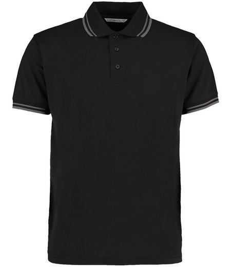 Kustom Kit - Contrast Tipped Poly/Cotton Piqué Polo Shirt
