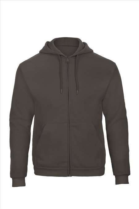 B&C ID.205 Hooded Full zip Sweatshirt 50/50