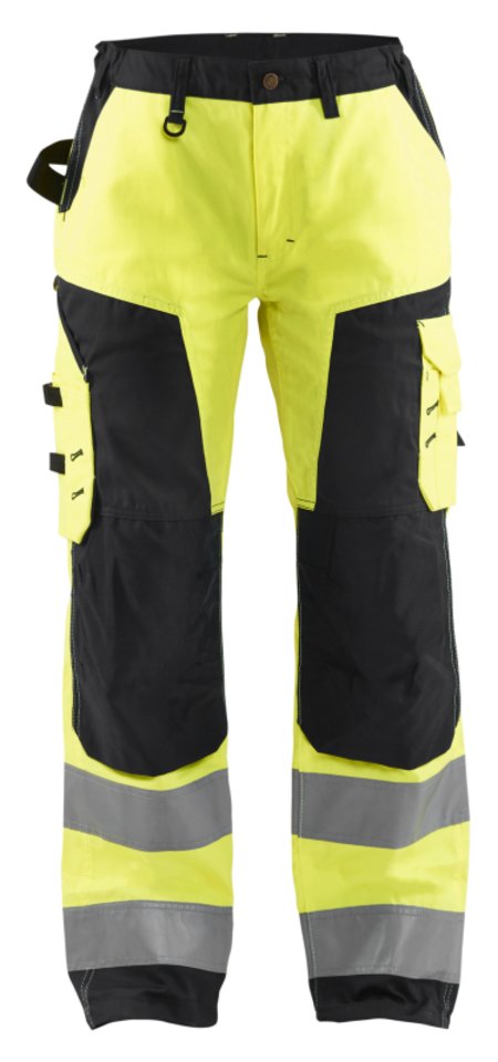 Blåkläder Dames werkbroek High-Vis zonder spijkerzakken 71551811 High-Vis Geel/Zwart