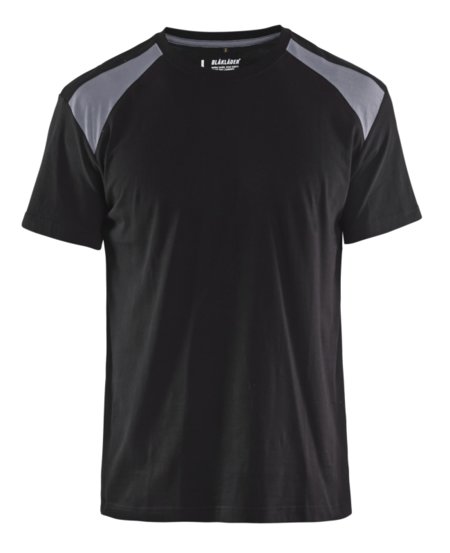 Blåkläder T-Shirt bicolour 33791042 Zwart/Grijs