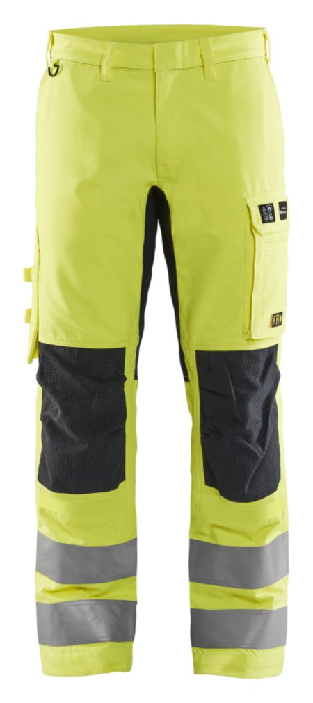 Blåkläder Multinorm werkbroek Inherent met stretch 17881512 High-Vis Geel/Marineblauw