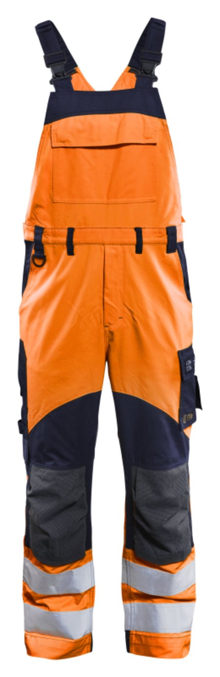 Blåkläder Multinorm inherent bretelbroek 28891513 High-Vis Oranje/Marineblauw