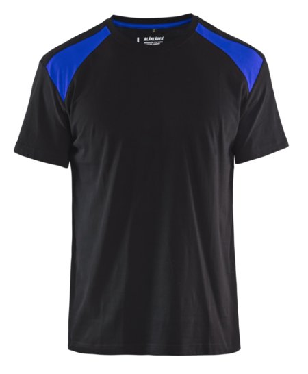 Blåkläder T-Shirt bicolour 33791042 Zwart/Korenblauw