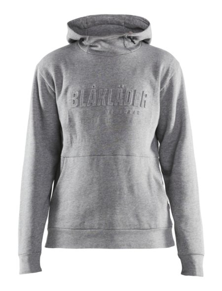 Blåkläder Dames hoodie 3D 35601157 Grijs Mêlee