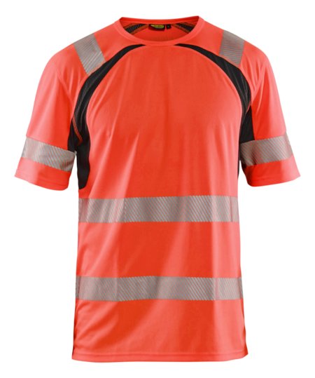 Blåkläder UV-T-Shirt High-Vis 33971013 High-Vis Rood/Zwart