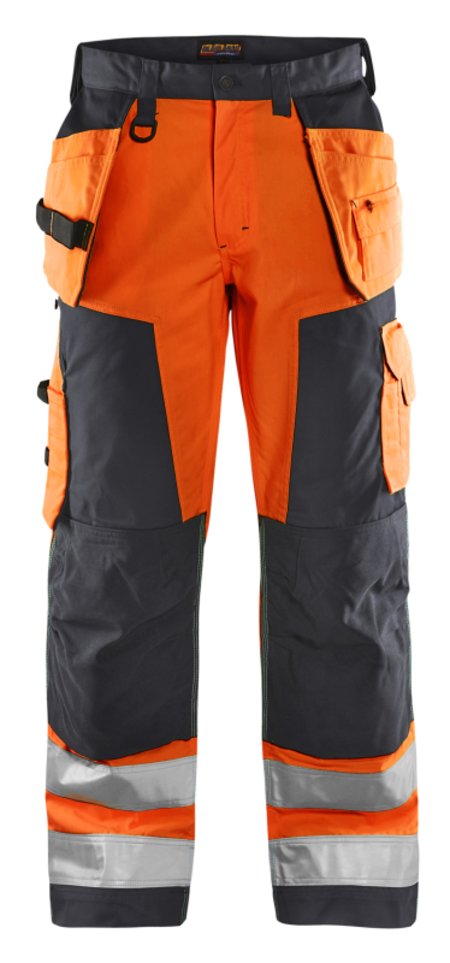 Blåkläder Werkbroek High-Vis 15681811 High-Vis Oranje/Medium Grijs