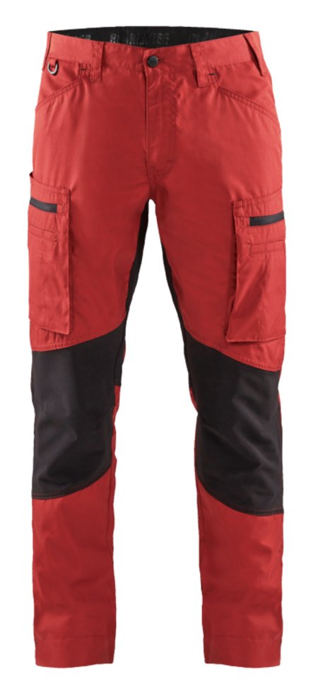 Blåkläder Service werkbroek met stretch 14591845 Rood/Zwart