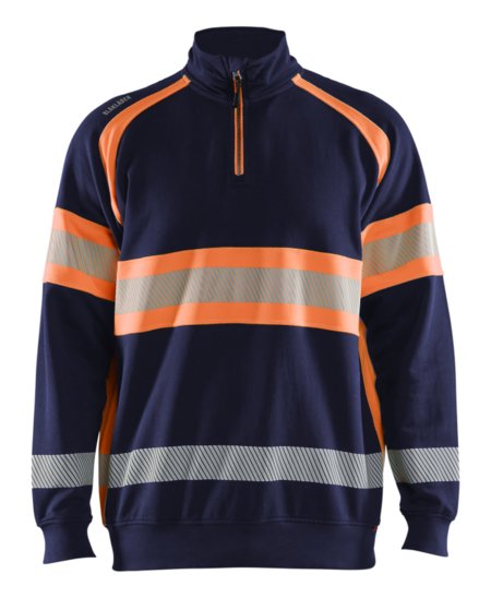 Blåkläder High-Vis Sweater 35531158 Marineblauw/Oranje